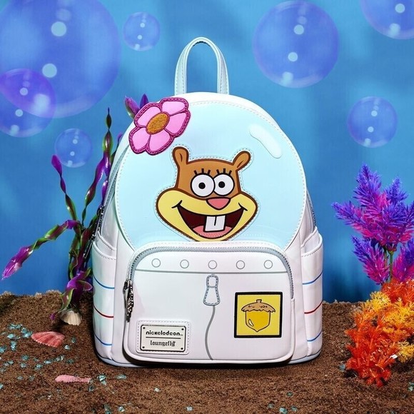 Loungefly SpongeBob SquarePants Sandy Cheeks Cosplay Mini Backpack - Picture 2 of 9